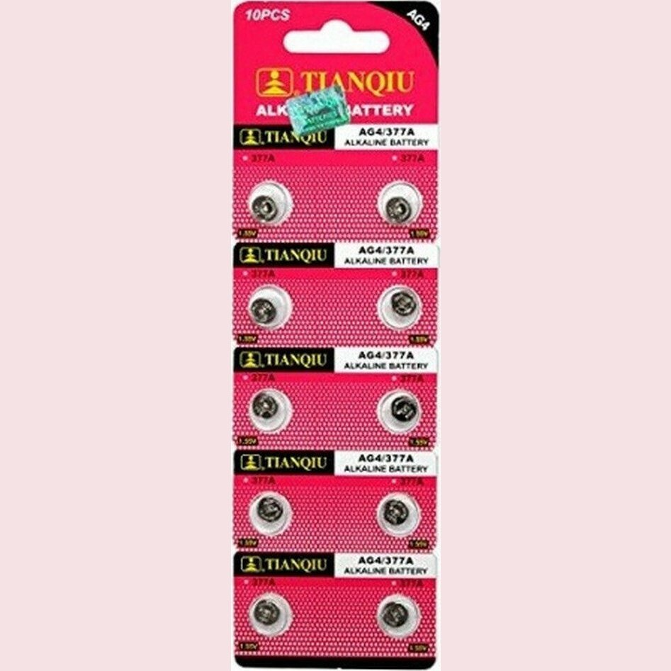 TianQiu Alkaline Watch Batteries LR626 1.5V 10pcs 