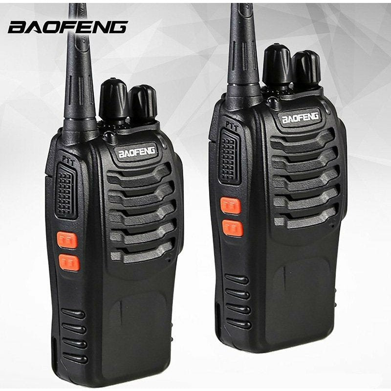 Baofeng BF-888S UHF/VHF Wireless Transceiver 5W without Screen Black 2pcs 