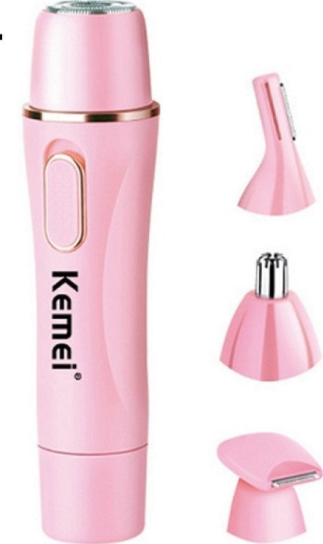 KEMEI Lady Shaver Adheres To Skin For Close Trimming 4 IN 1 KM-2715