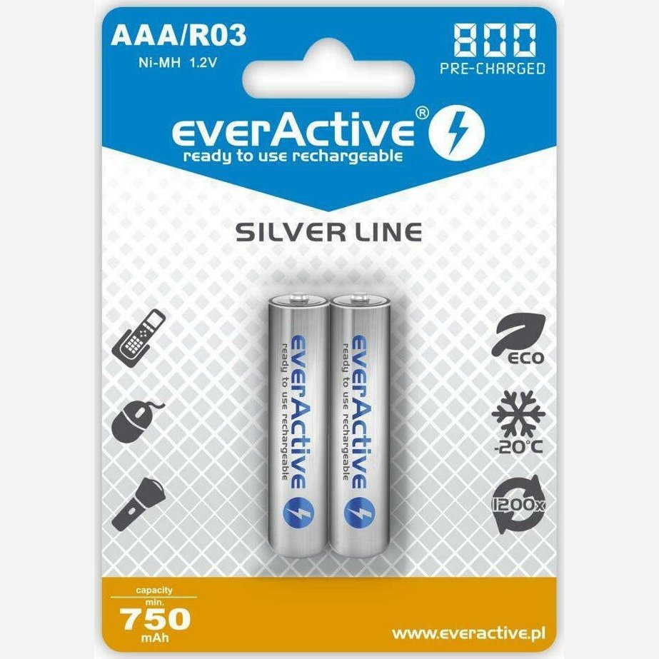 EverActive Rechargable Battery 800 Series AAA/R03 