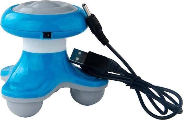 Super Life Electric Mini Massager Xf-69 Body Massager with Vibration Blue