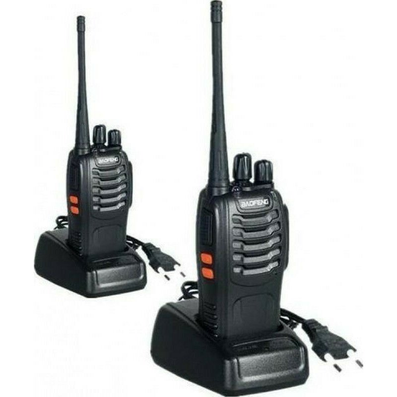 Baofeng BF-888S UHF/VHF Wireless Transceiver 5W without Screen Black 2pcs 