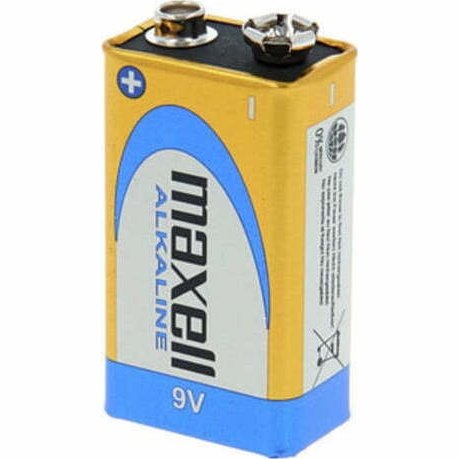 Maxell Alkaline Battery 9V 6LR61 MN1604 