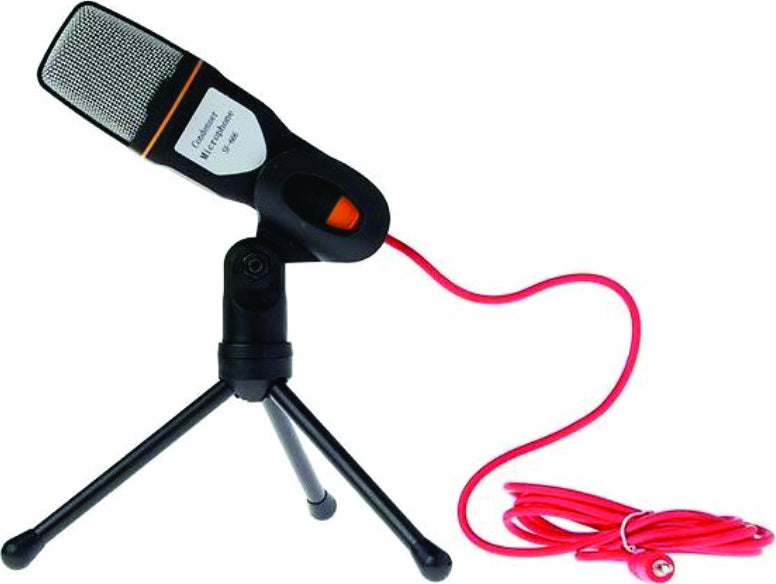 Andowl Q-888 3.5mm Desktop Condenser Microphone Set for Vocals