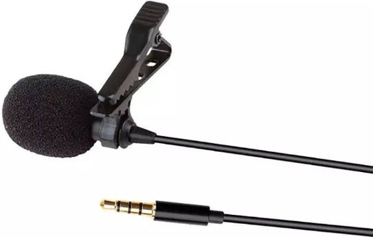 Lavalier Wired Condenser Microphone 3.5mm Jack Lice for Audio Recording KM-008 (1.8m)