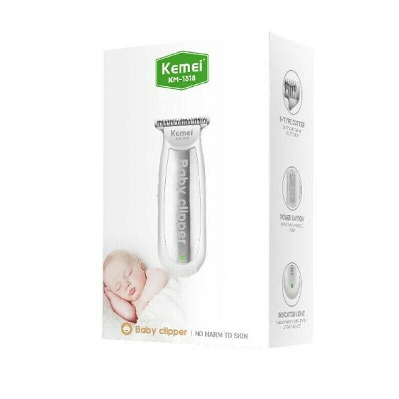 Kemei Childrens Rechargeable Hair Clipper Silver KM-1318 