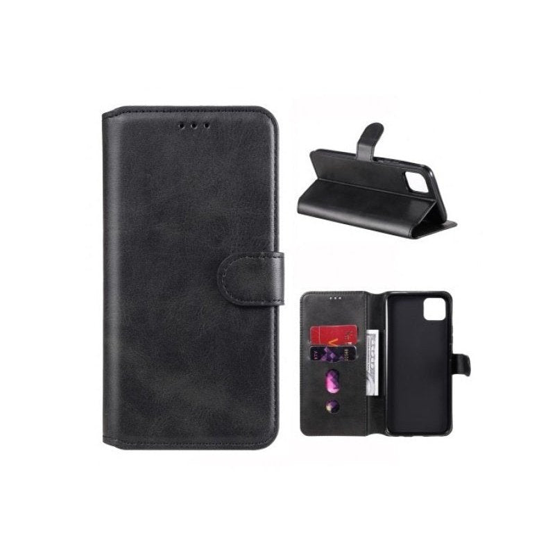 Mobile Premium Qualitiy Book Cover for Redmi 10A Black 