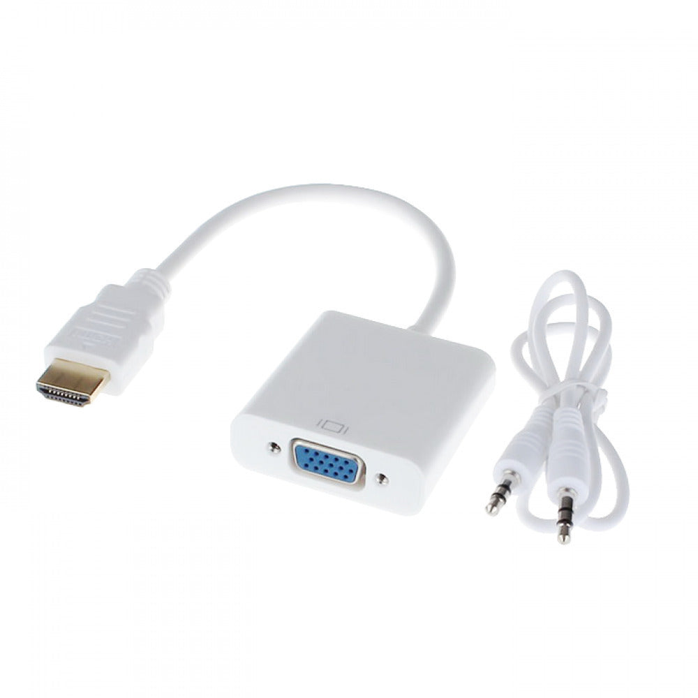 Converter HDMI male to VGA female White 