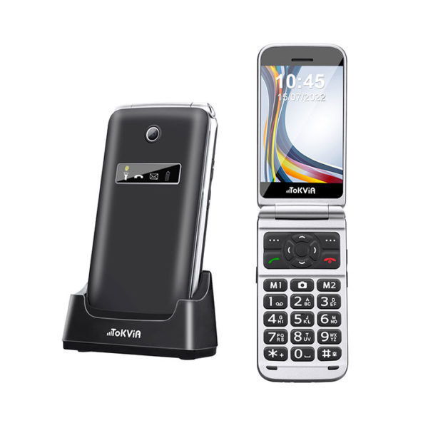 Tokvia T288 Single SIM Mobile Phone with Big Buttons Black