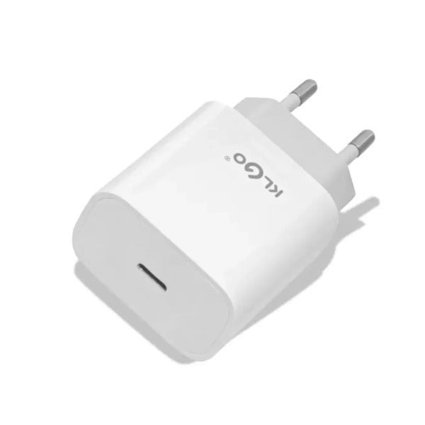 KLGO Φορτιστής Χωρίς Καλώδιο με Θύρα USB-C 25W Λευκός (PD-800)