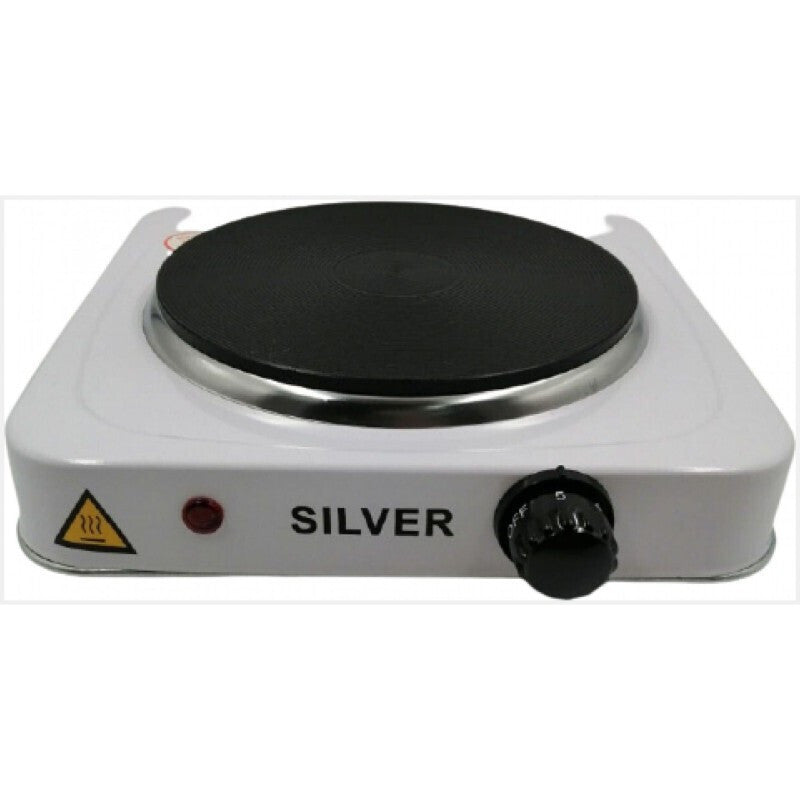 Silver LP26 Enamel Countertop Single Burner White 