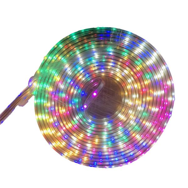 Rope LED Light Wheel Waterproof Tube Lights Strip Background Outdoor Christmas, Home Decoration 10M (MultiColor)