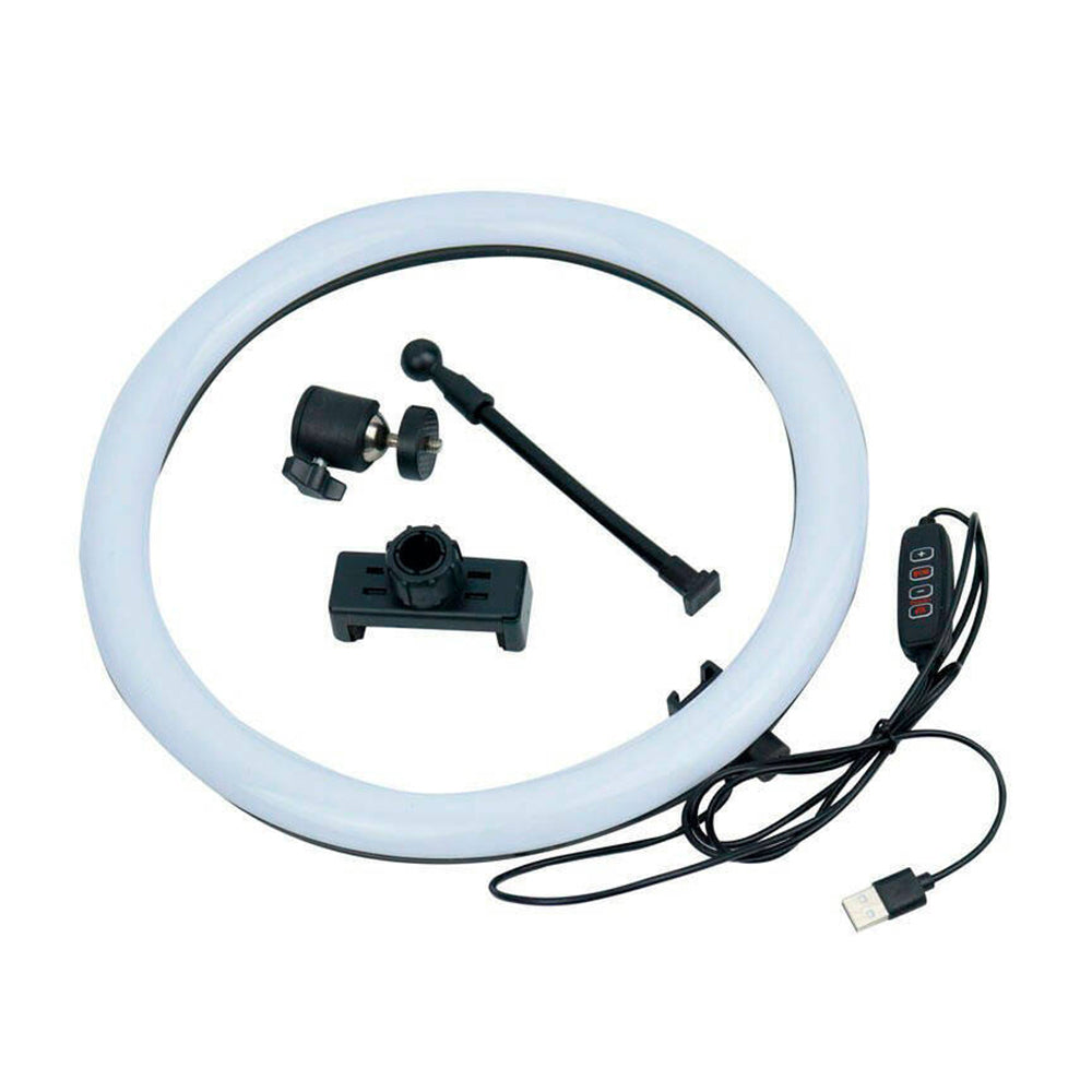 MJ30 RGB Ring Light 30.48cm with Tripod Floor and Mobile Holder with Remote