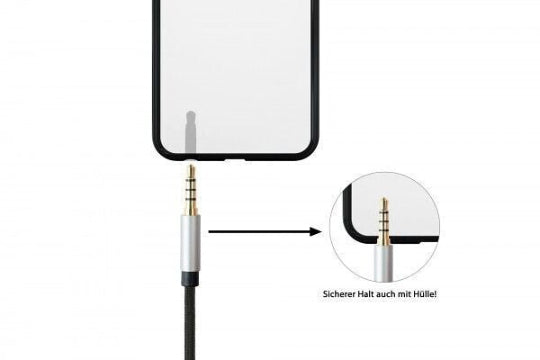 3.5mm male - 3.5mm male Jack Cable 1m Black