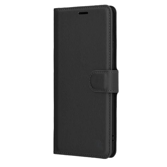 Siipro Flip Book Cover Case For Samsung  Galaxy S25 Edge Book Stand Wallet (Black)