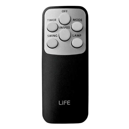 Life Boreas 45W Floor Standing Fan, 40cm Diameter, with Remote Control, Black
