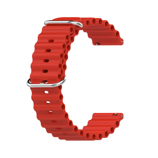 Comie Silicone Smartwatch Strap 22mm Red