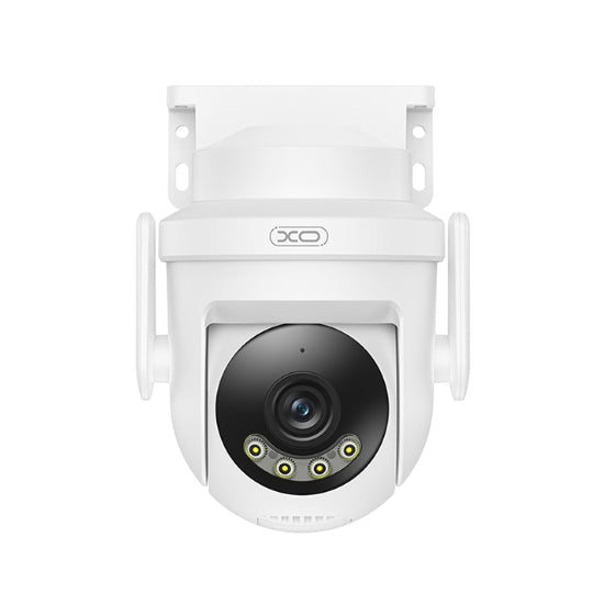 XO CR18 3MP Wi-Fi outdoor camera with pan/tilt function in white color