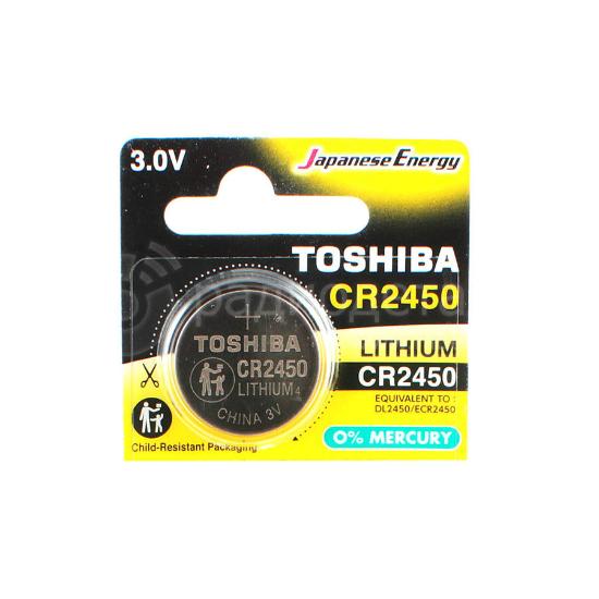 TOSHIBA Battery CR2450 Lithium 3.0V 1pcs