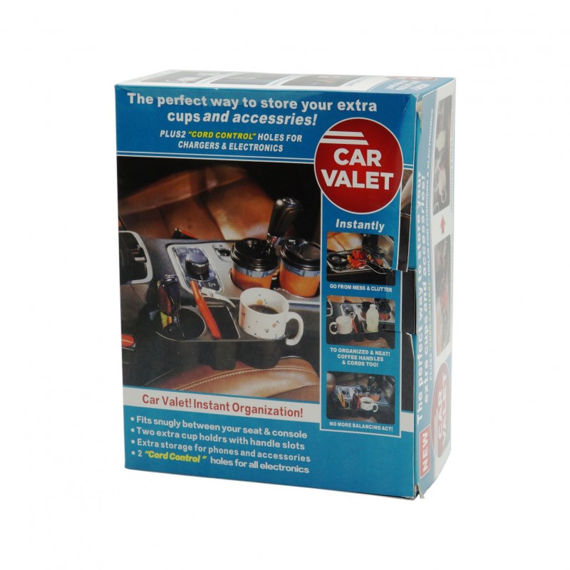 DOUBLE PLASTIC CAR CUP HOLDER 25x26cm 0055 