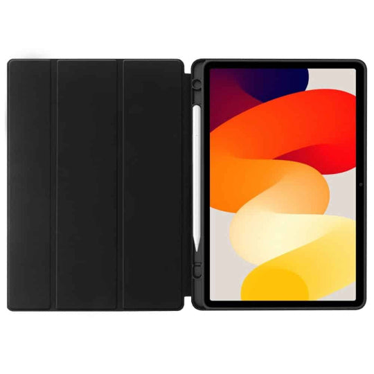 Smart Tri-fold Flip Case with Pencil Holder for Samsung Galaxy Tab A9 (8.7") Black