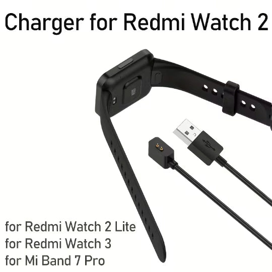 Charging Cable Charger for Redmi 3, Mi Band 7 Pro, Redmi Watch 2, Redmi Watch 2 Lite Black 1M