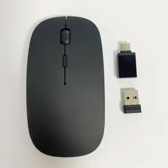 WOWSSYO Portable Wireless Gaming Mouse Compatible for PC/Laptop/Tablet/Phone, Ergonomic Silent Operation, Black