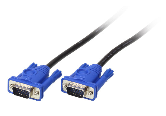 Cabel VGA Male To VGA Male 15m (Full HD VGA to VGA monitor cable & VGA lead, connects computers to screens/projectors 15-pin