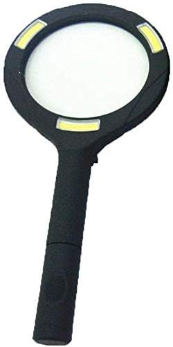 Loupe Handheld 3times Magnifying Glass Inspecting Coins Stamps Magnifier