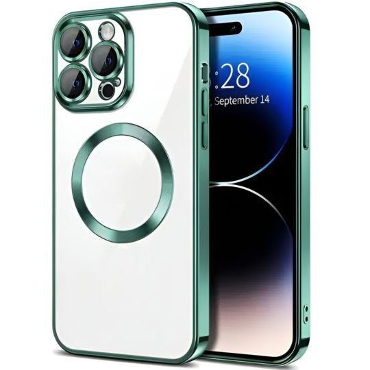 Electroplated Silicone Back Cover Magsafe Case For iPhone 13 Pro