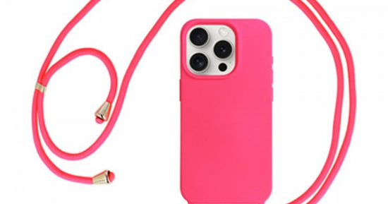 Quality TPU Back Cover Silicone Cord Case Silicone Case with Strap For iP 16 Pro Max