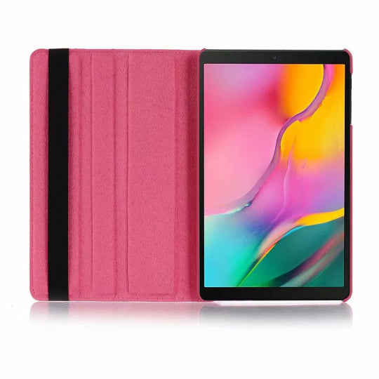 Smart Book Case 360° Rotating Stand Protective Cover For Samsung Galaxy Tab A8 (10.5") Fuchsia