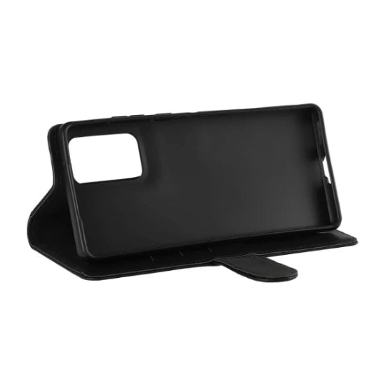 Case Mobile Phone Book cover Case For Moto- G55 4G/5G (Black)