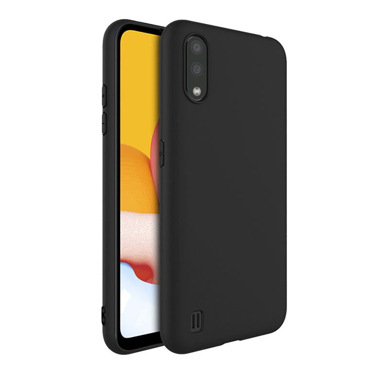 Silicone Cover For Samsung A01 Black