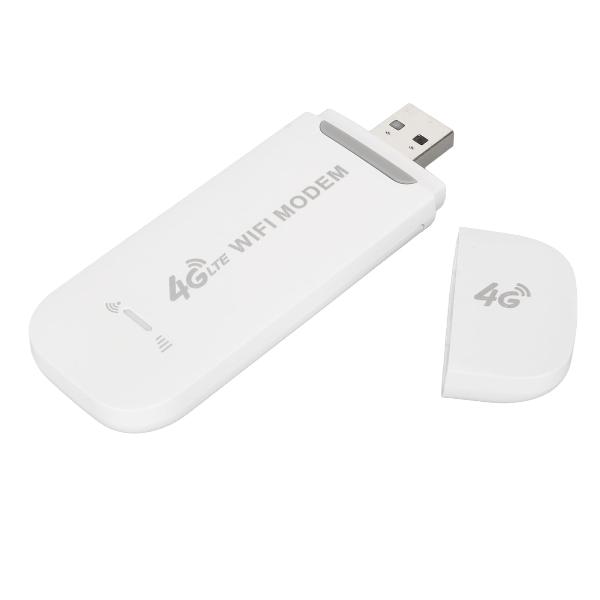 LTE 4G USB MODEM with WI-FI Hotspot Data Card - White