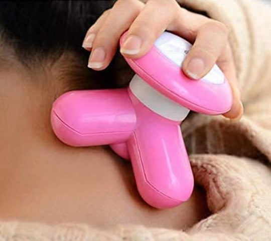 Super Life Electric Mini Massager Xf-69 Body Massager with Vibration Red