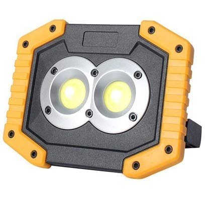 20W COB Bright Light LED With 2 Rechargeable Batteries And Micro USB 