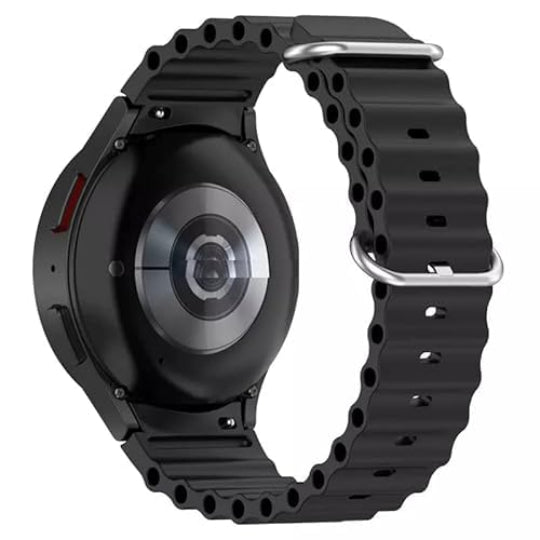 Comie Silicone Smartwatch Strap Black 22mm