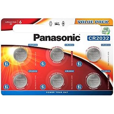 Panasonic Lithium Watch Battery CR2032 3V 6pcs