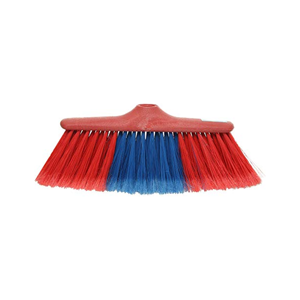 Soft Broom Brush, Medium - Red and Blue