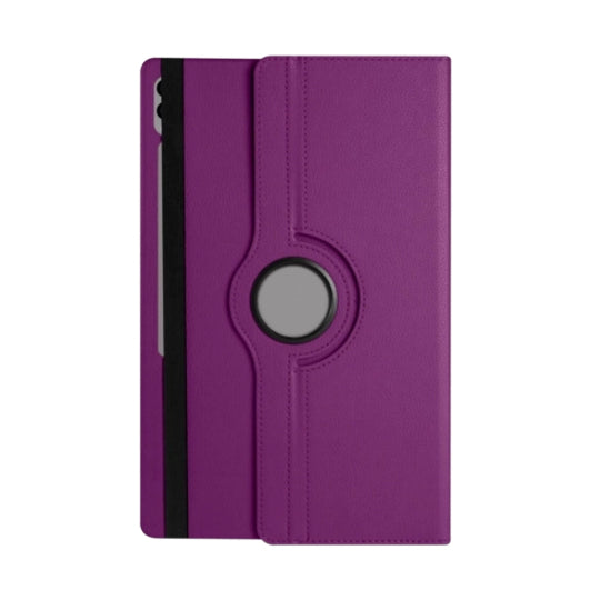 Smart Book Case 360° Rotating Cover For Samsung Galaxy Tab S10 Ultra / Tab S9 Ultra / Tab S8 Ultra 14.6" (Purple)