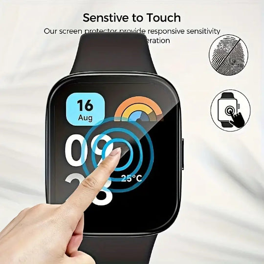 3D Curved Screen Protector For Redmi Watch 3 Active/Lite (Black)