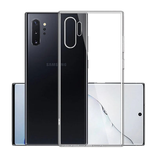 Soft Silicone Back Case For Samsung Galaxy Note 10 Plus / Note 10 Pro Clear