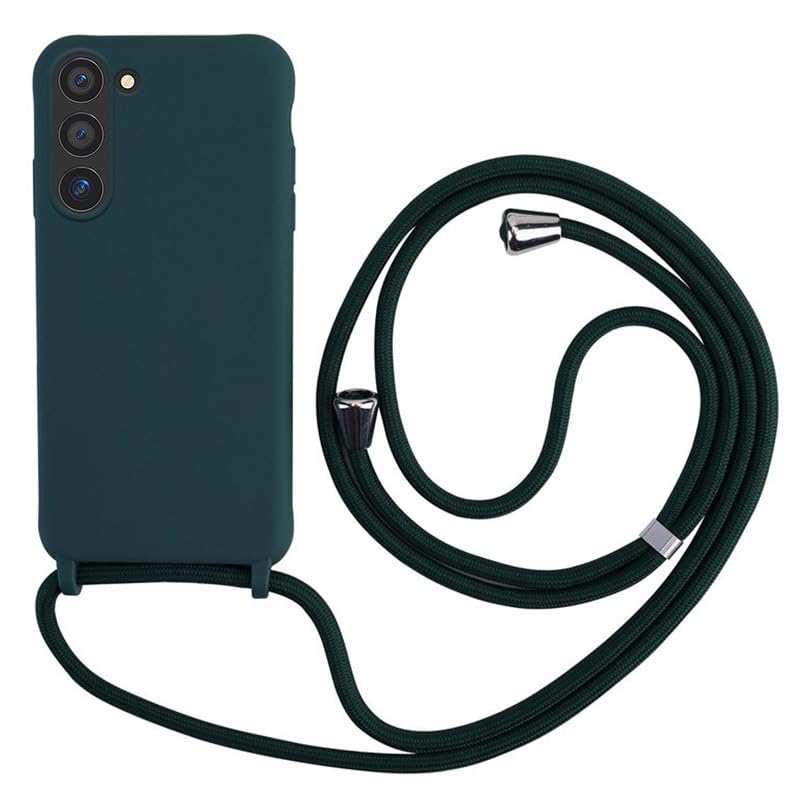 Premium Silicone Case With Cord for Galaxy S23 Plus