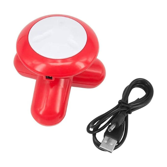 Super Life Electric Mini Massager Xf-69 Body Massager with Vibration Red