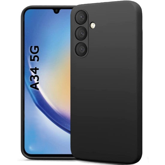 Soft Silicone Back Cover Case For Samsung Galaxy A34 4G/5G
