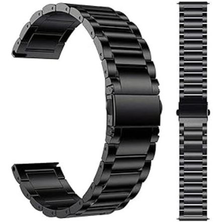 STEEL Watch Band Smart Watch Strap (22mm) - For Galaxy Watch 5/5 Pro 4/4 Classic / Watch 3 41mm /Active 2/42mm /Grear S2/Sport/Huawei GT/2/2e/Pro 42mm/Amazfit Bip-U-S / GTR 42mm / GTS/GTS2/2 mini/3