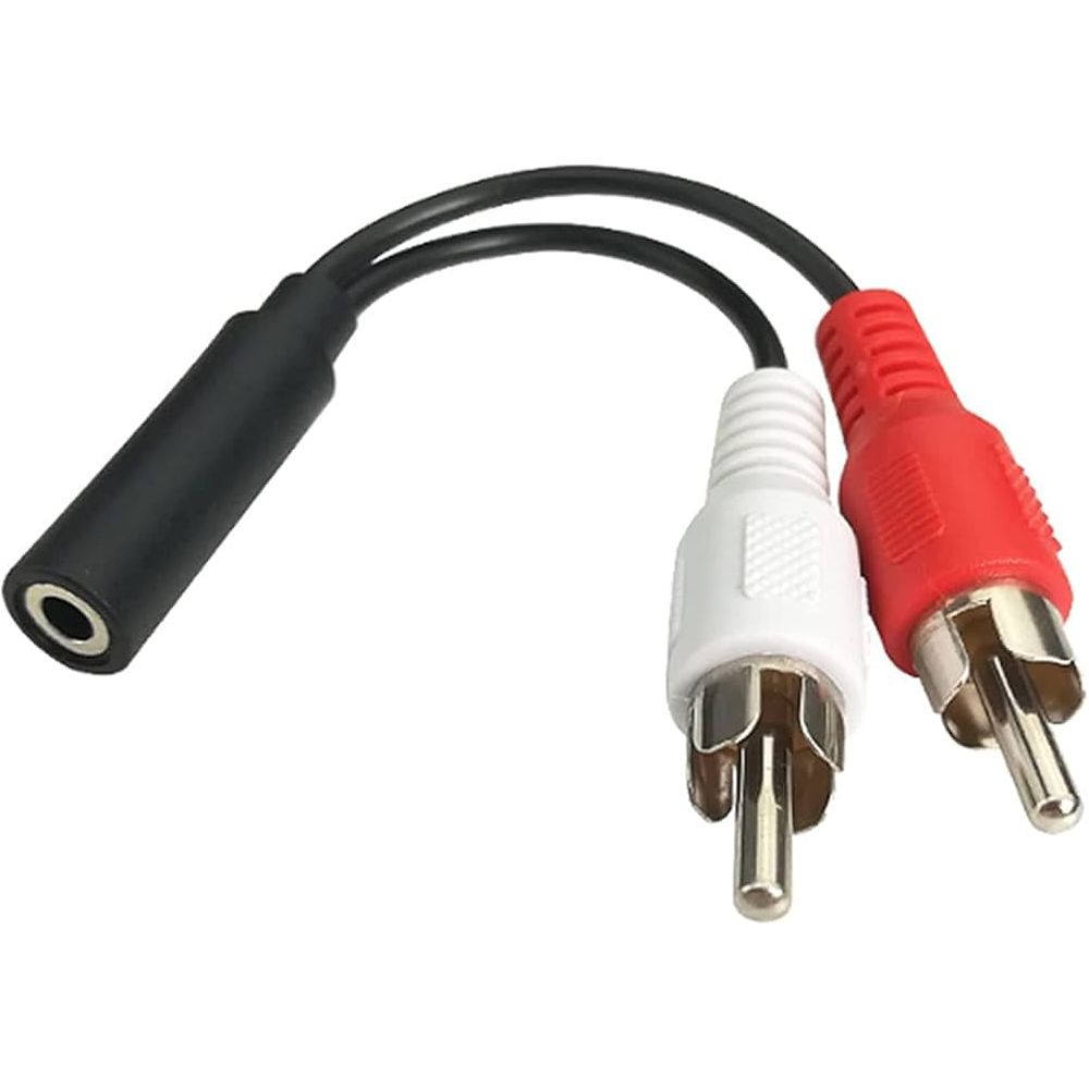 3.5mm Female to 2 RCA Male Stereo Audio Y Cable