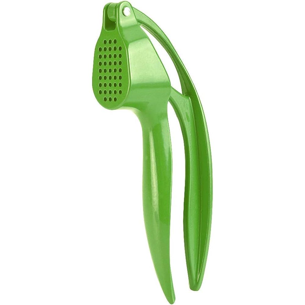 Colourful Garlic Press in Green Plastic