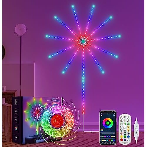 Smart Firework LED Lights FO-Z1074 5v USB with Remote and App